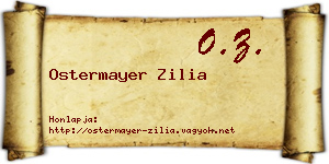 Ostermayer Zilia névjegykártya